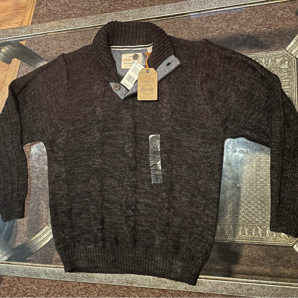 Heritage Weatherproof Vintage Original Deep Burgundy Sweater ‼️BRAND NEW‼️